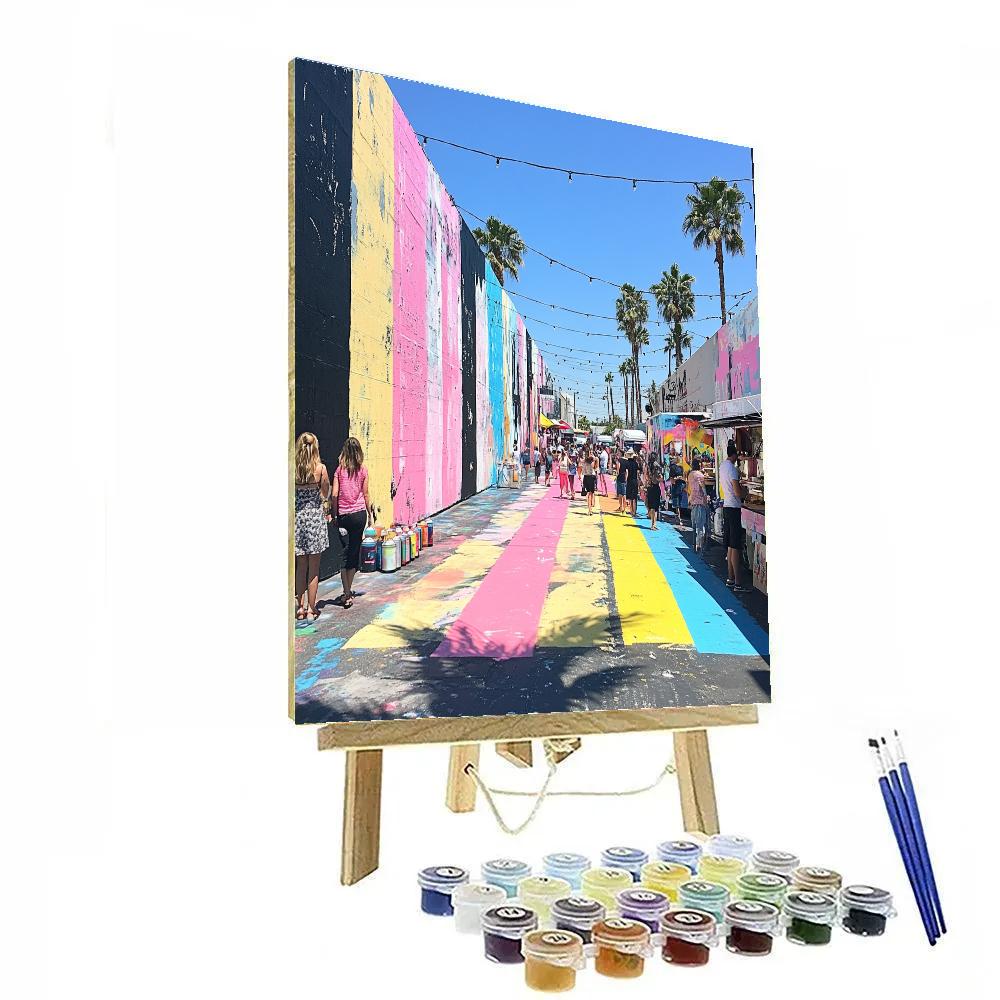 Wynwood Street Murals Walkway Miami United States paint by numbers