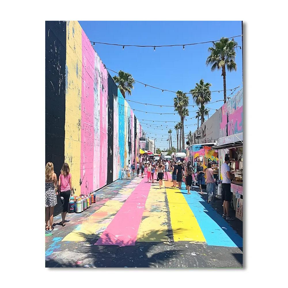 Wynwood Street Murals Walkway Miami United States paint by numbers