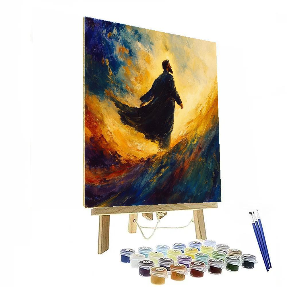 El Greco Inspired Towering Pilgrim painting number kit