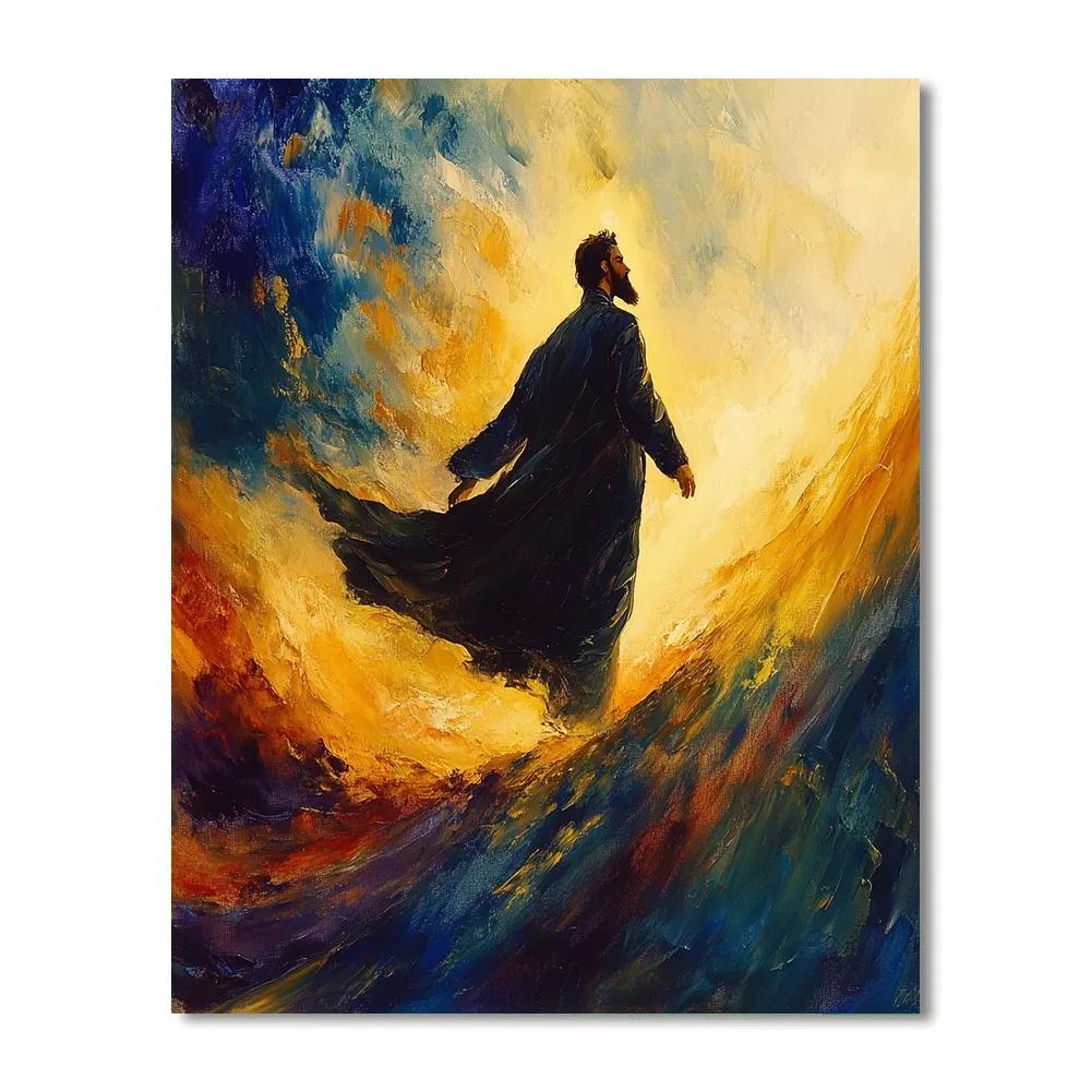 El Greco Inspired Towering Pilgrim painting number kit