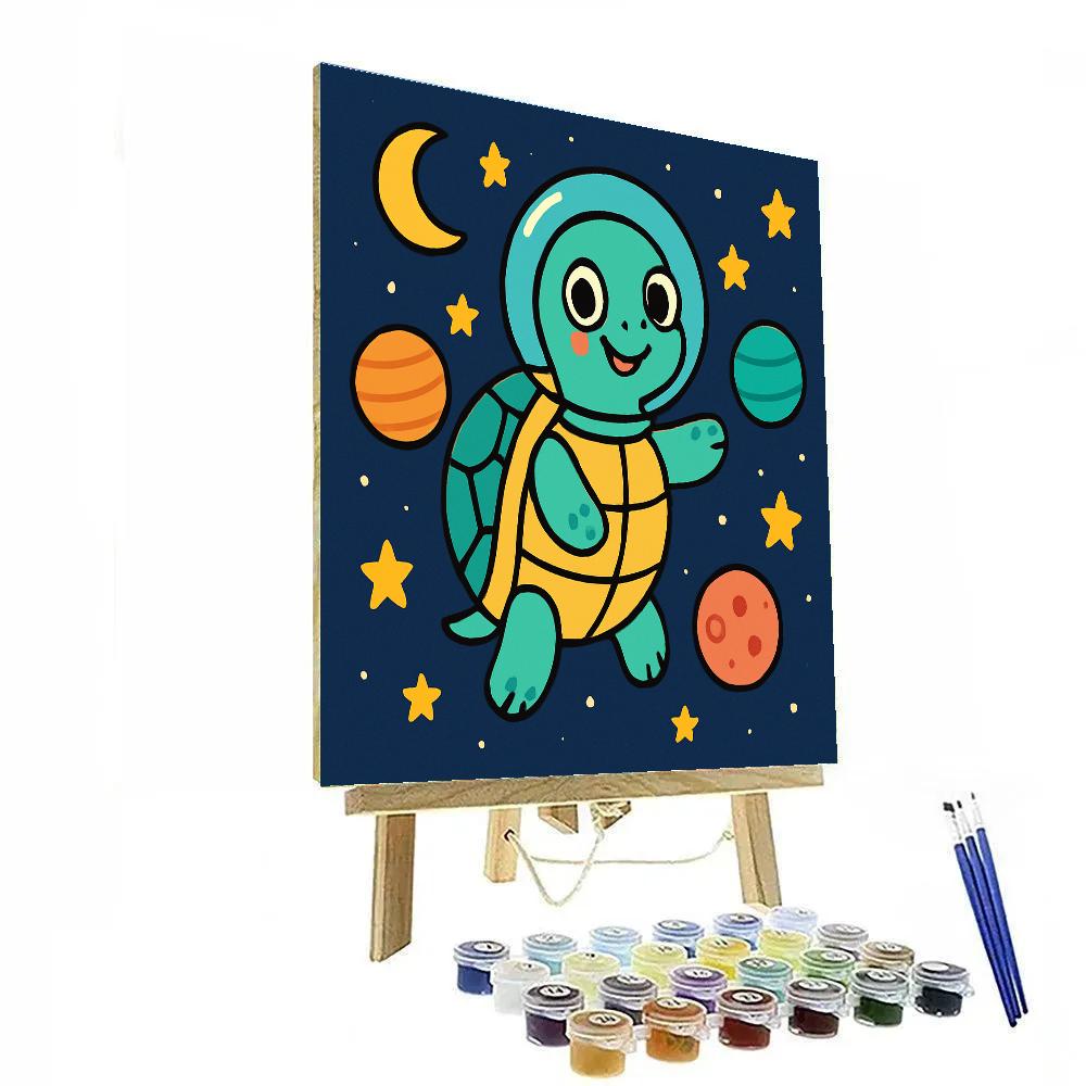 Cosmic Turtle Explorer paint by number