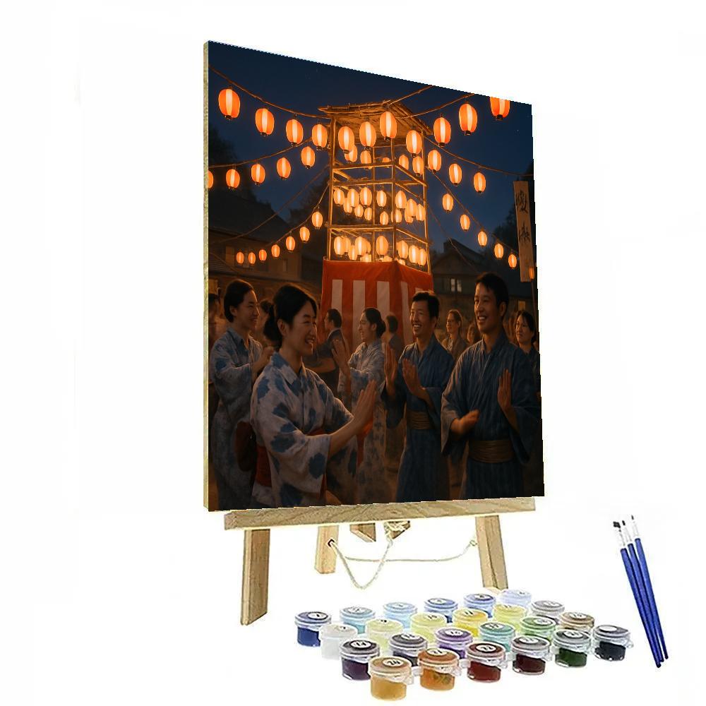 Traditional Obon Festival Dance Number painting