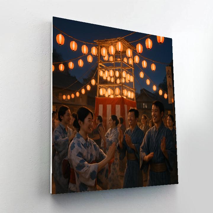 Traditional Obon Festival Dance Number painting