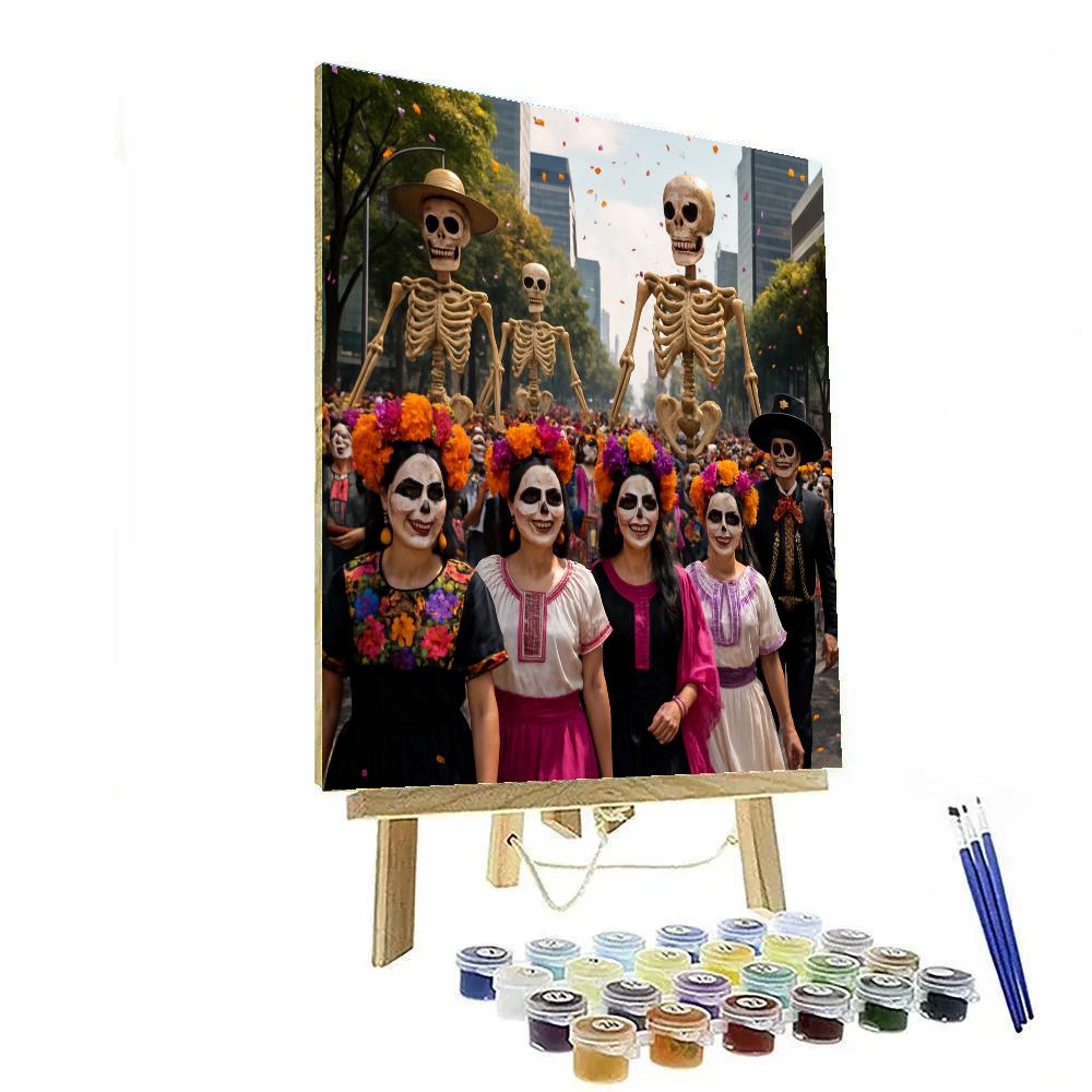 Majestic Day Of The Dead Parade Paint by numbers art