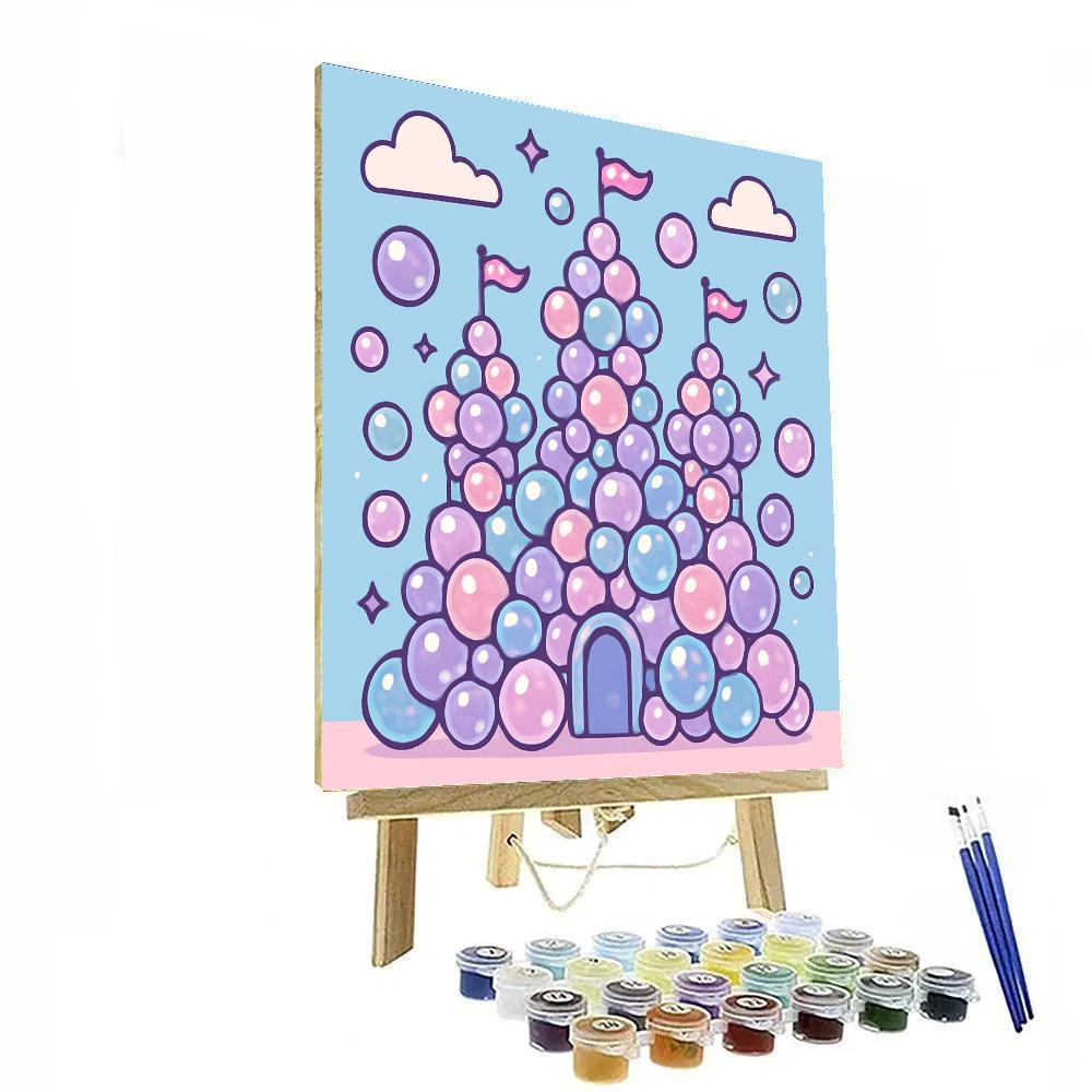 Magical Bubble Castle Paint by numbers kits