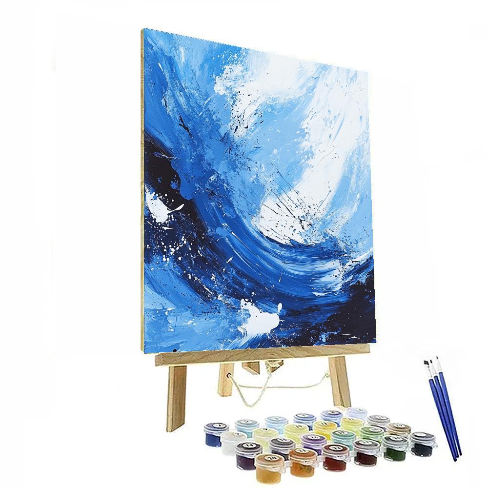 Pollock Inspired River Rush Painting by numbers kit