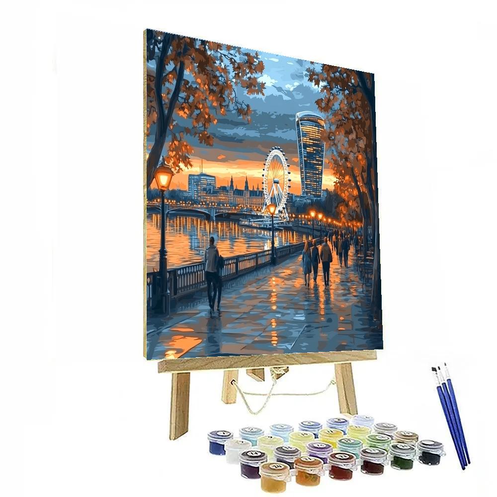 South Bank Riverside Walk London United Kingdom paint by number