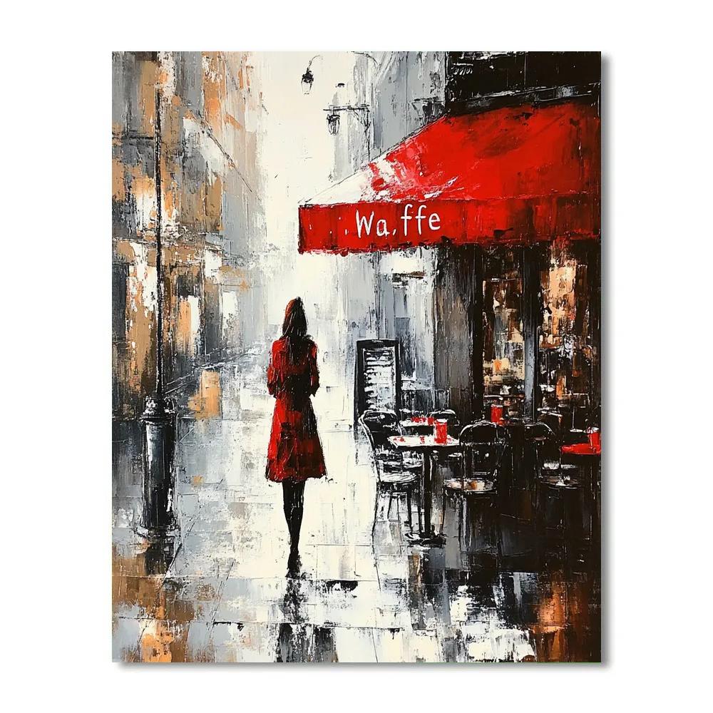 Manet Inspired Cafe Scene Paint by numbers art