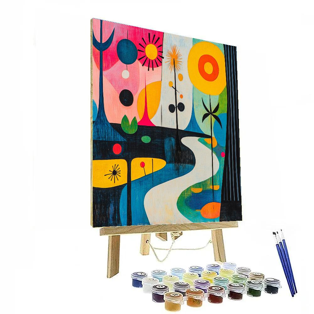 Miró Inspired Dream Garden Painting by numbers kit