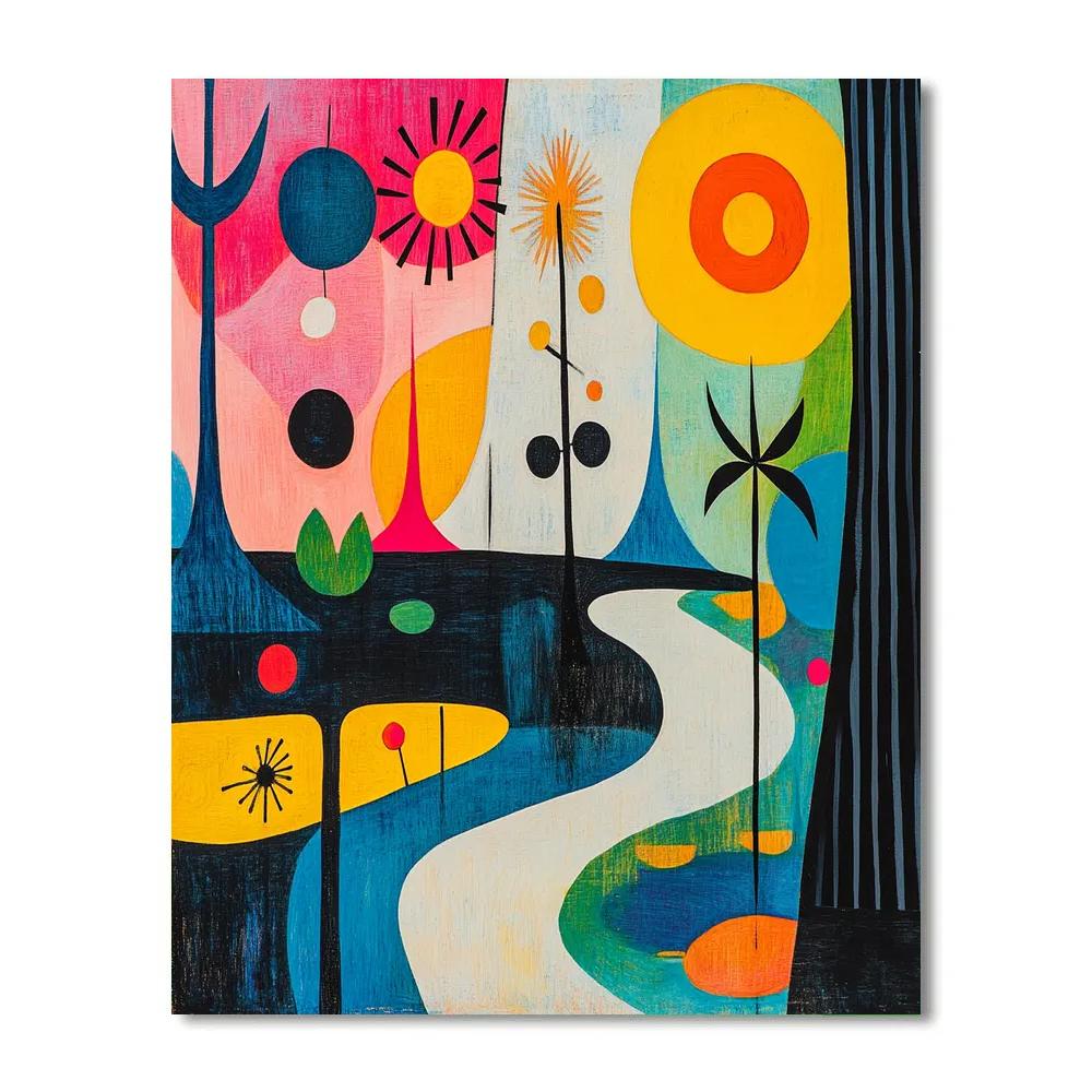 Miró Inspired Dream Garden Painting by numbers kit