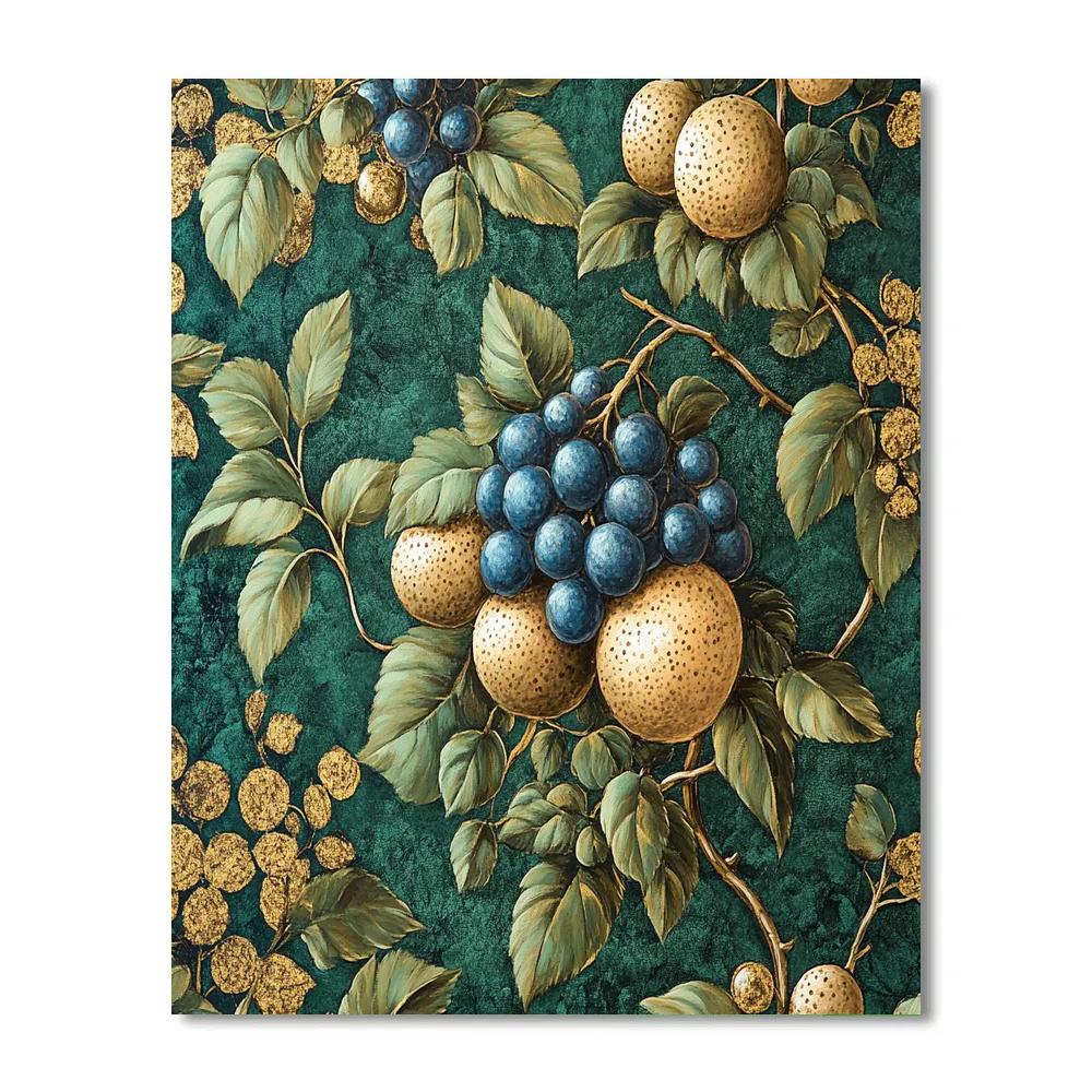 Klimt Inspired Golden Still Life DIY paint by numbers