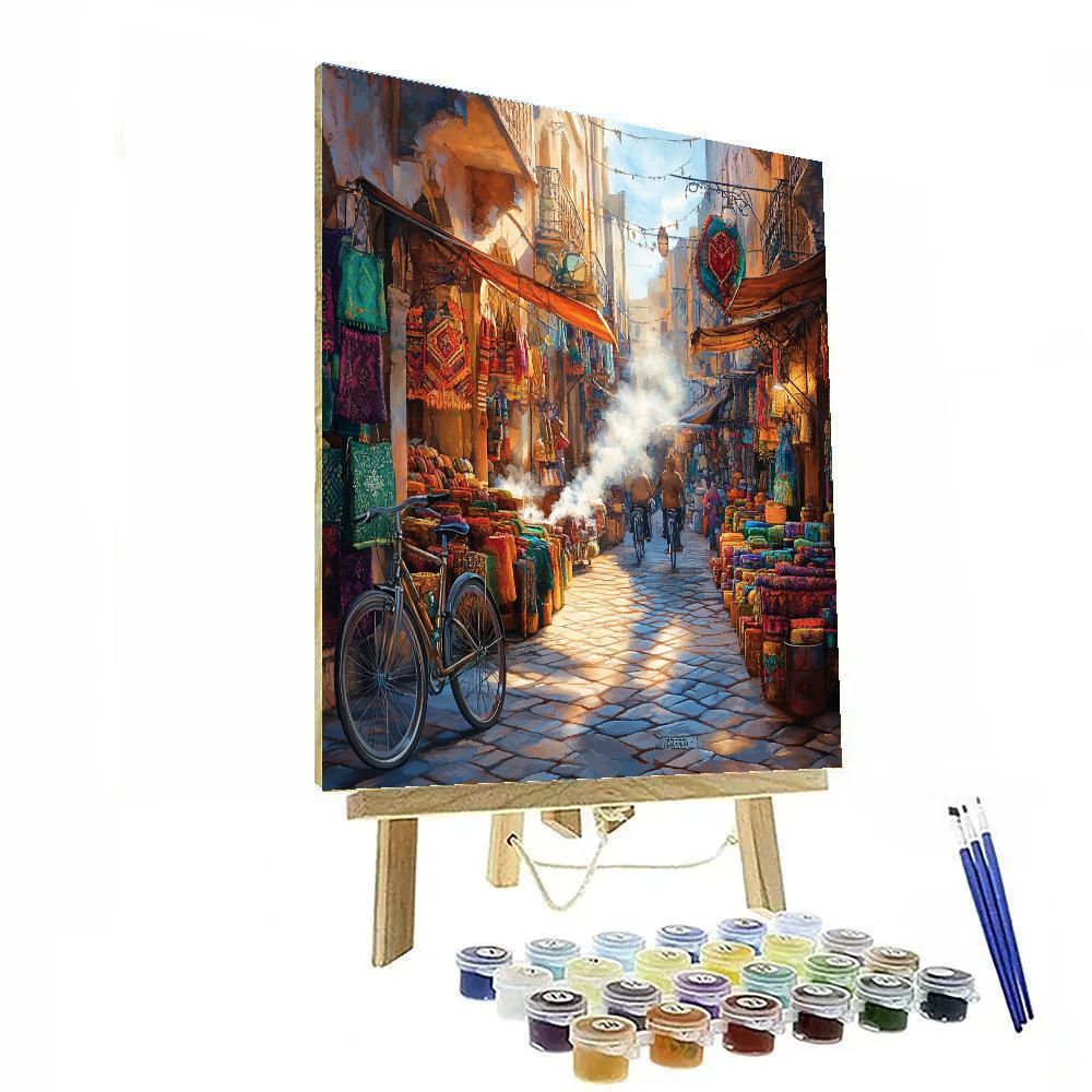 Feather Market Street Lahore Pakistan Painting by numbers kit