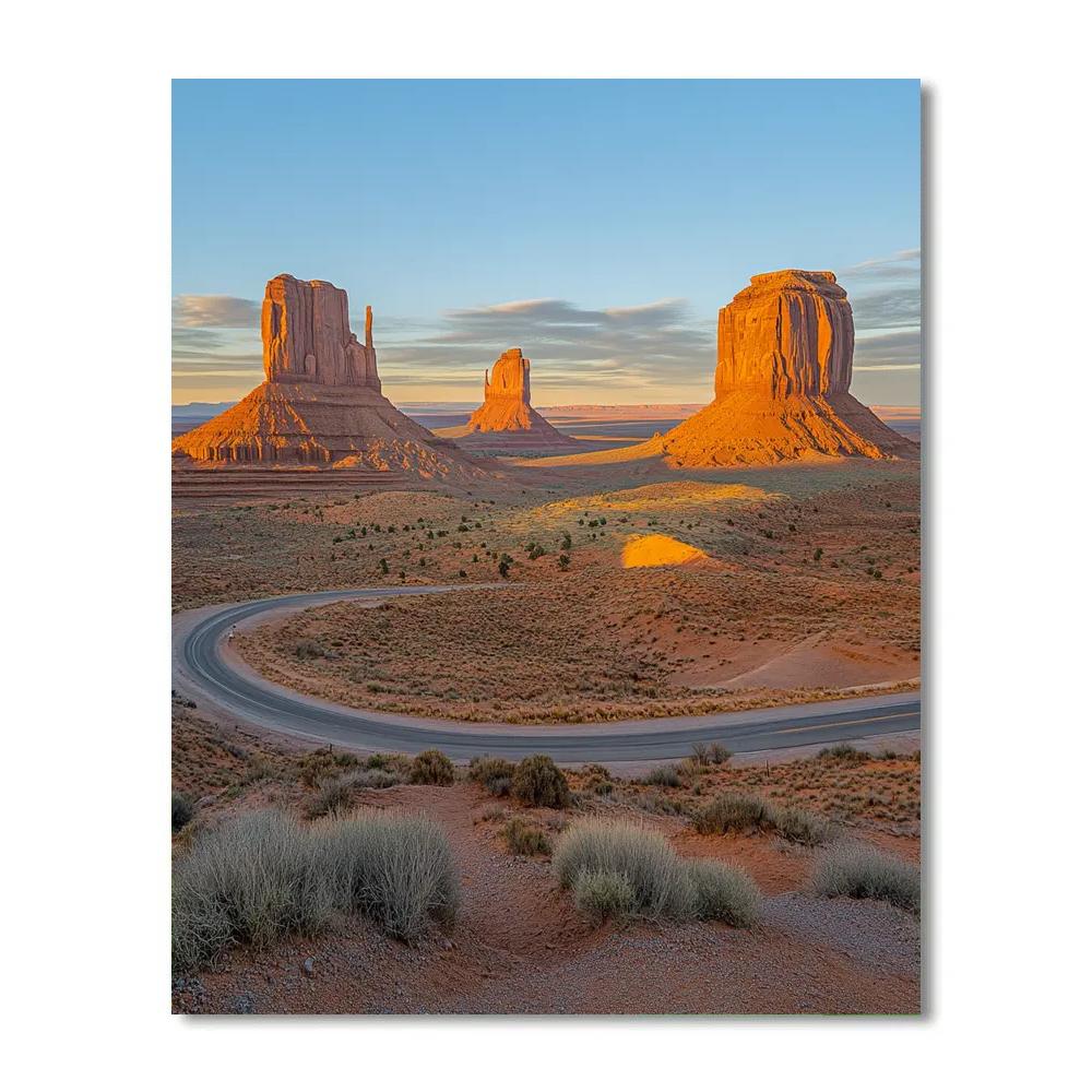 Monument Valley Viewpoint St George United States paint by numbers