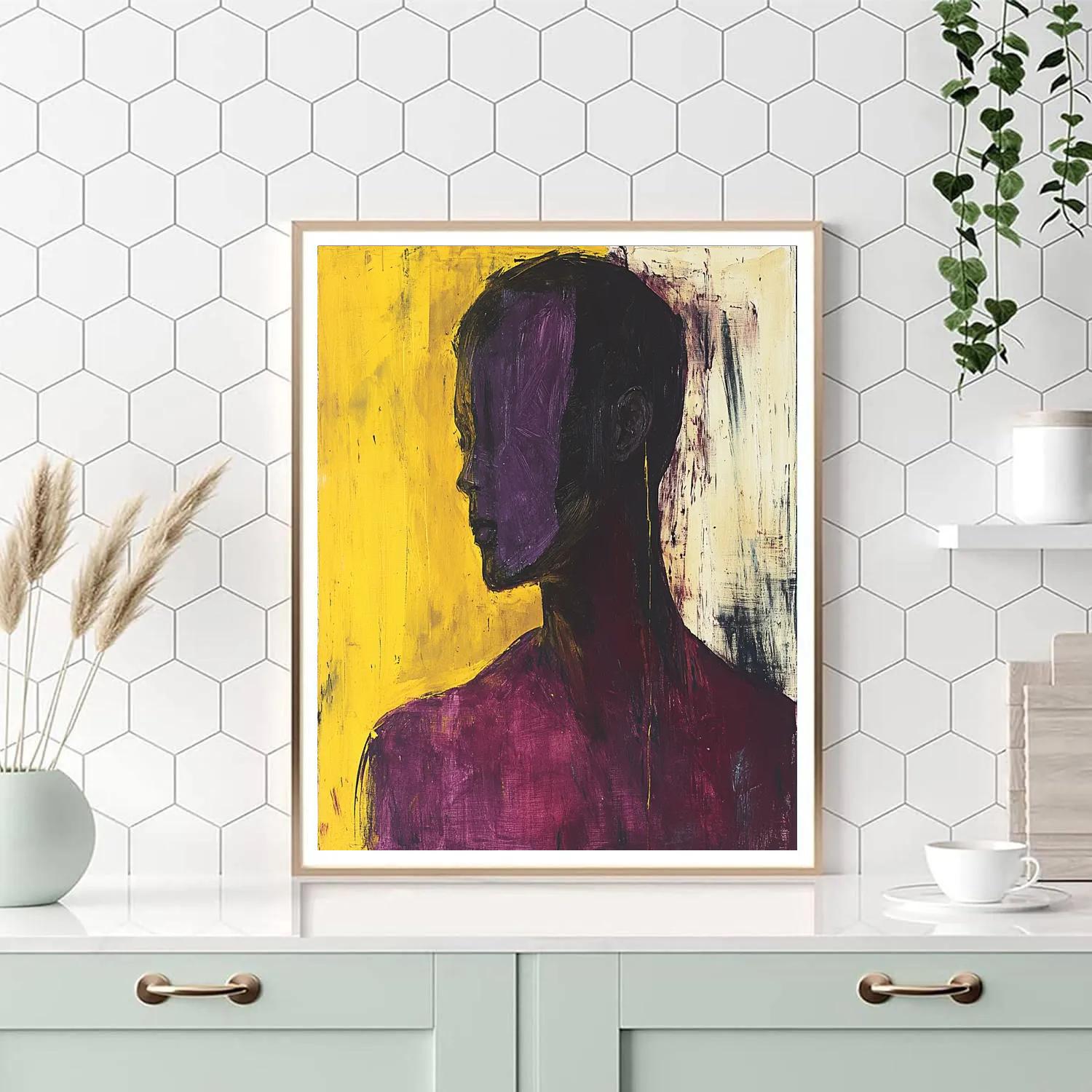 Francis Bacon Inspired Portrait Of Fear paint by numbers