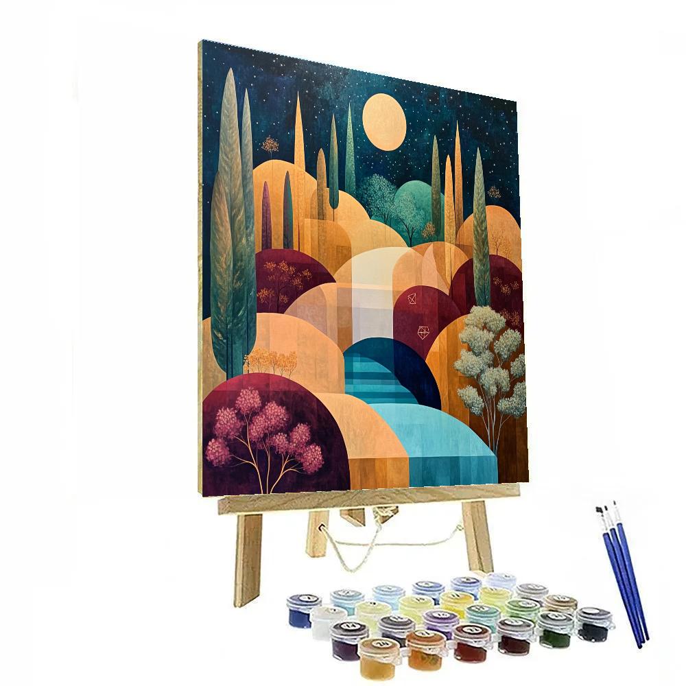 Klee Inspired Moon Garden Paint by numbers kits