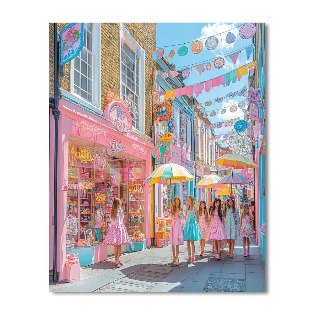 Harajuku Fashion Street Tokyo Japan paint by number