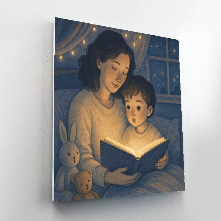 Bedtime Story Glow paint by numbers