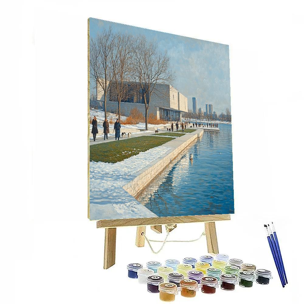 Suurstoffi Harbor Winter Zurich Switzerland paint by numbers