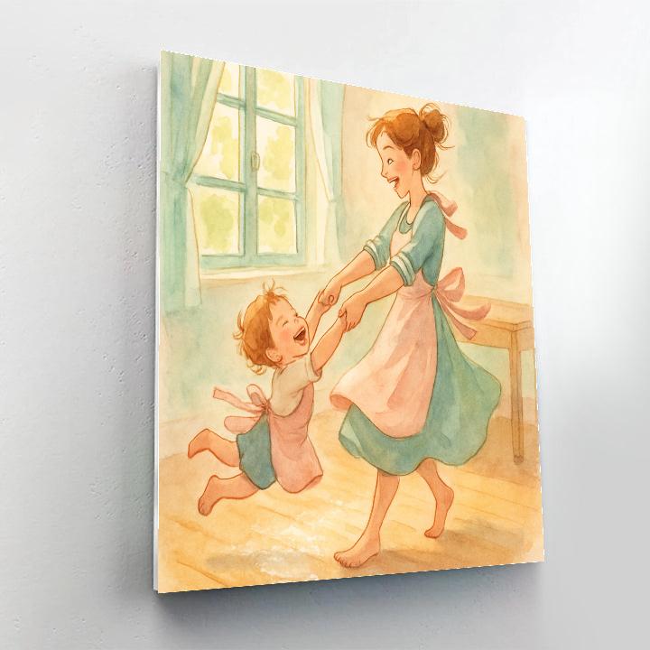 Kitchen Dance Morning paint by numbers