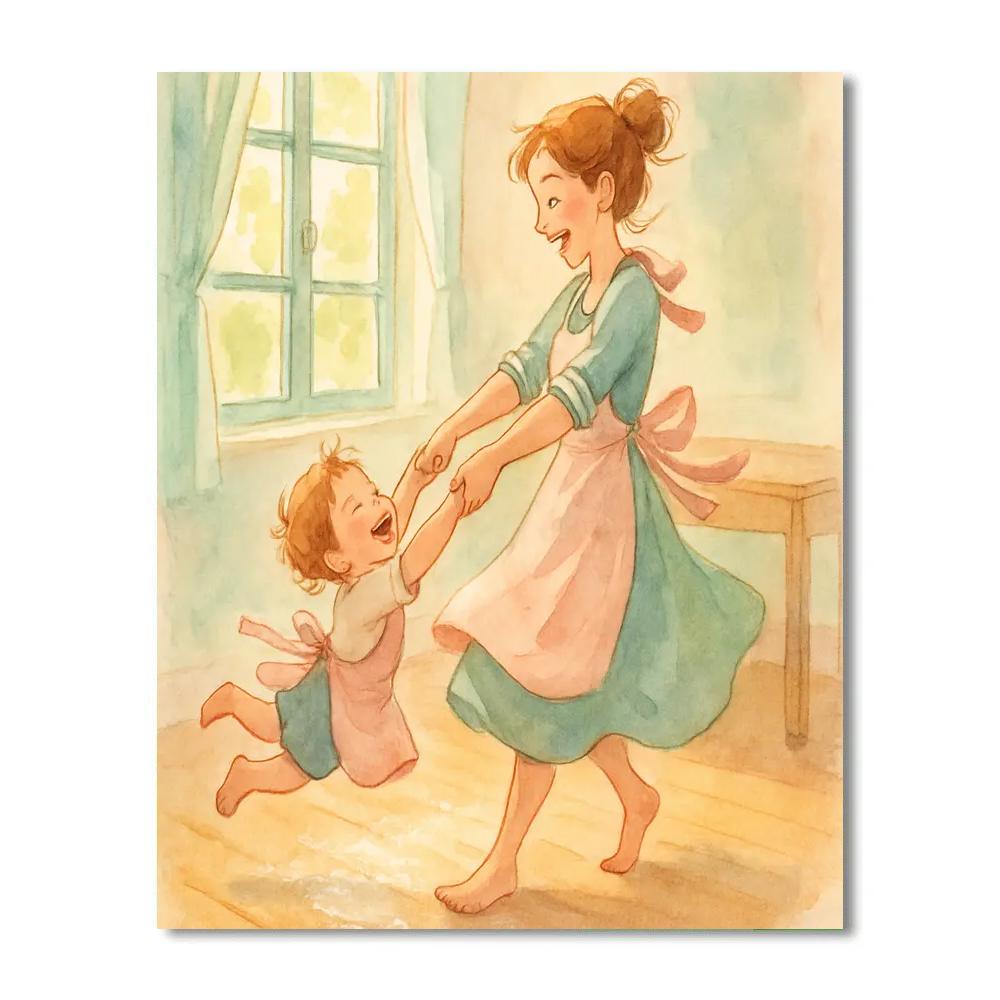 Kitchen Dance Morning paint by numbers