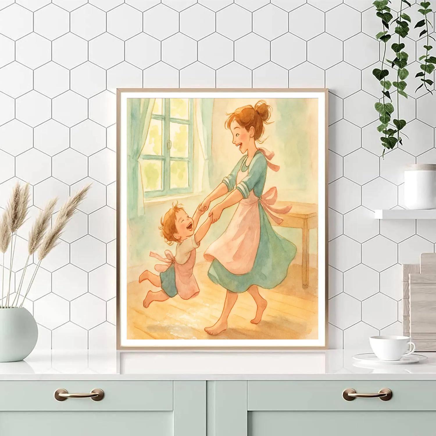Kitchen Dance Morning paint by numbers