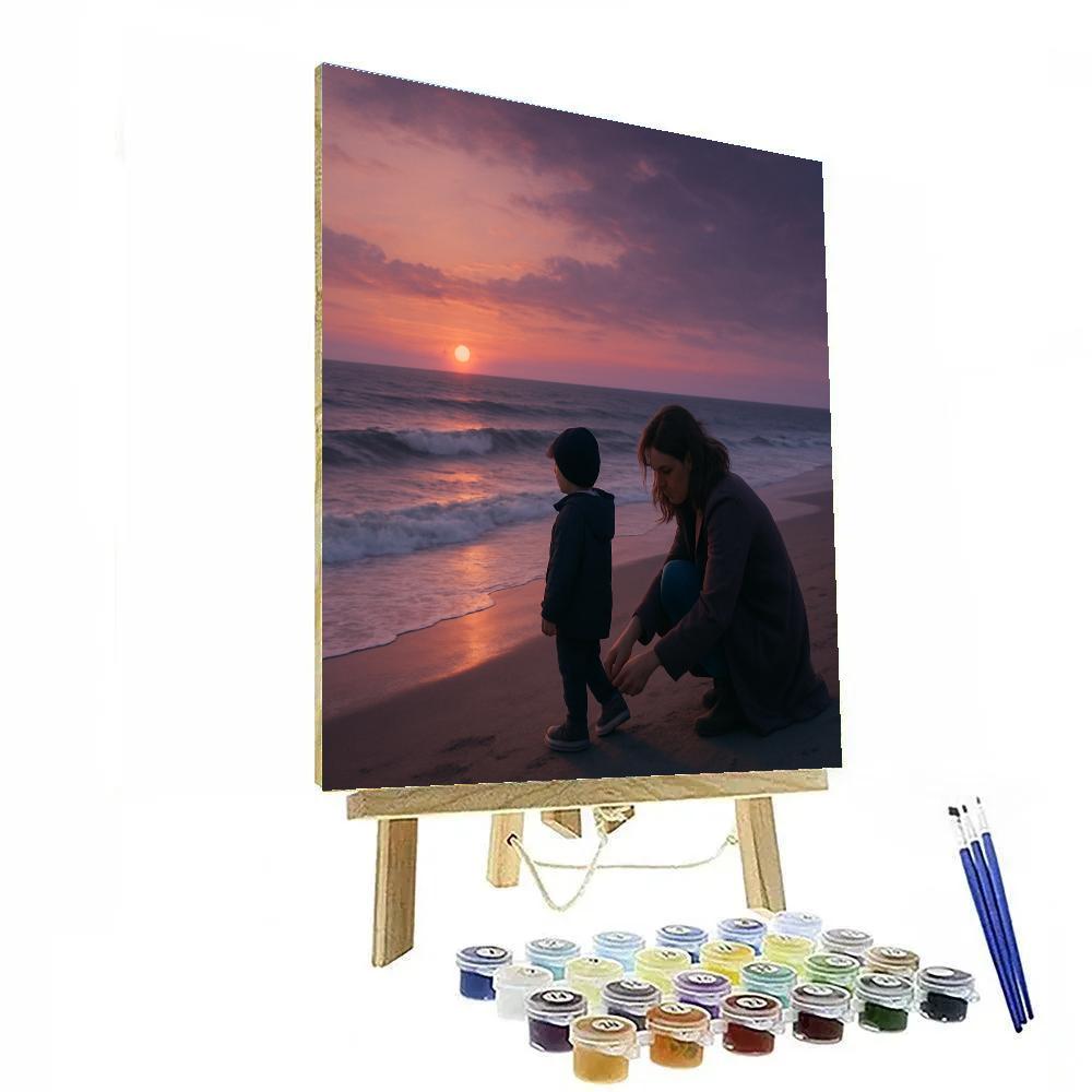 Seaside Sunset Promise Paint by numbers art