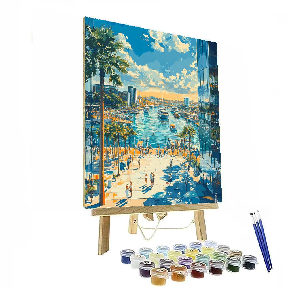 Contemporary Waterfront Darling Harbour Sydney Australia paint by number