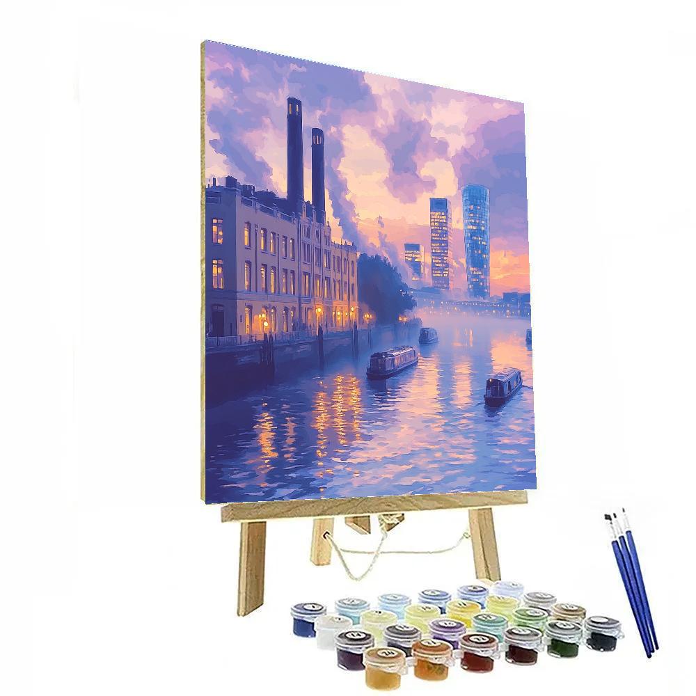 The Bund Skyline At Dawn Shanghai China Numbered painting kits