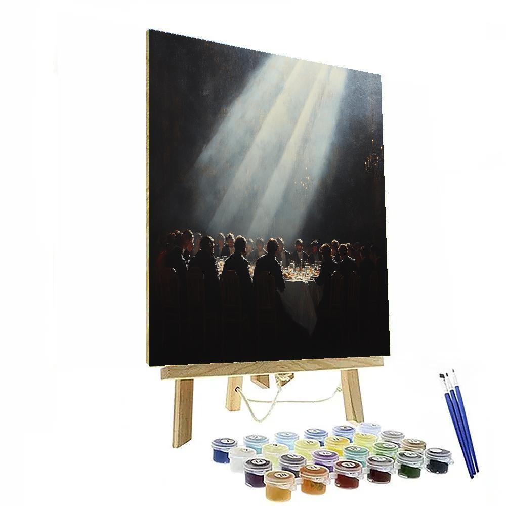 Caravaggio Inspired Dramatic Meal DIY paint by numbers
