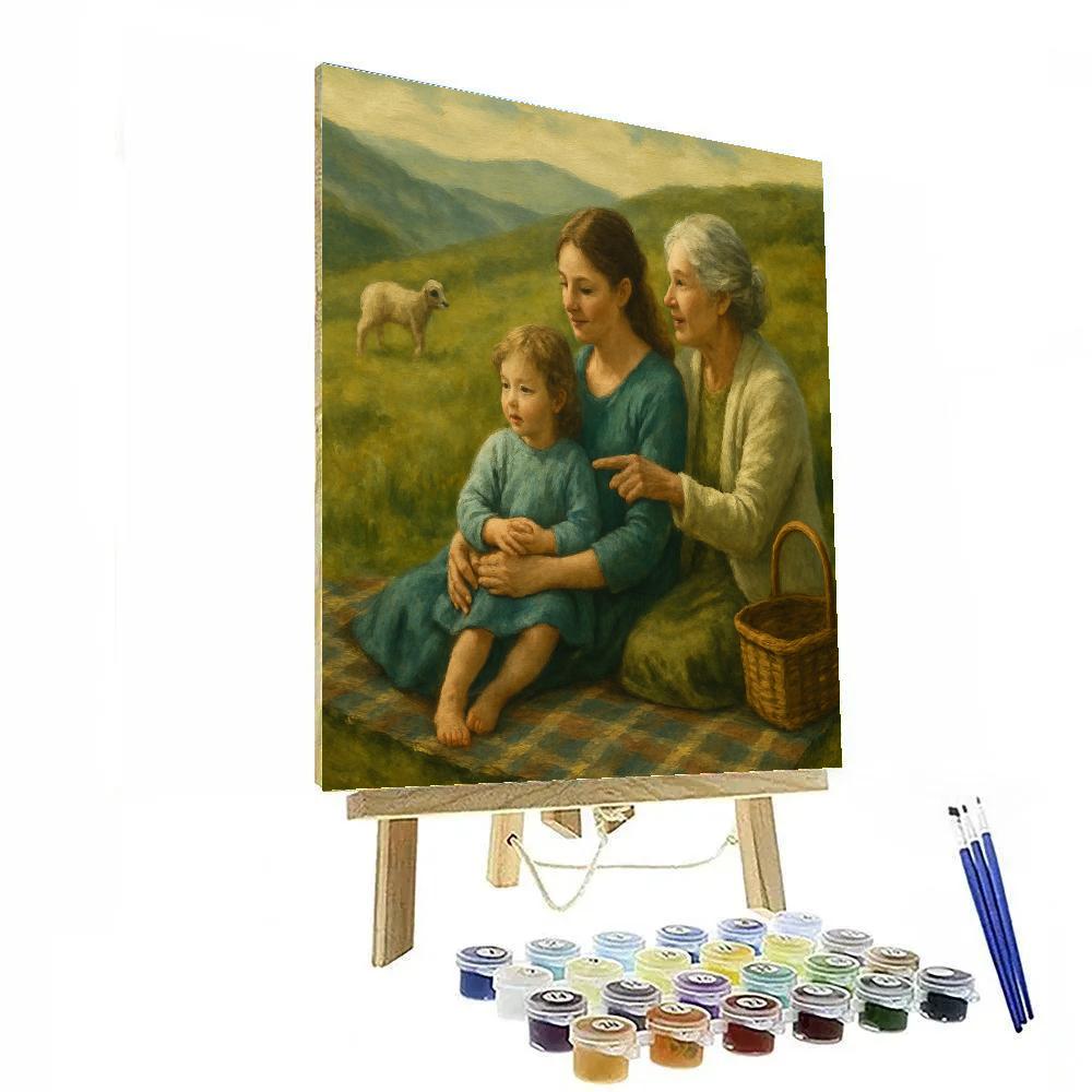 Highland Picnic Generations DIY paint by numbers