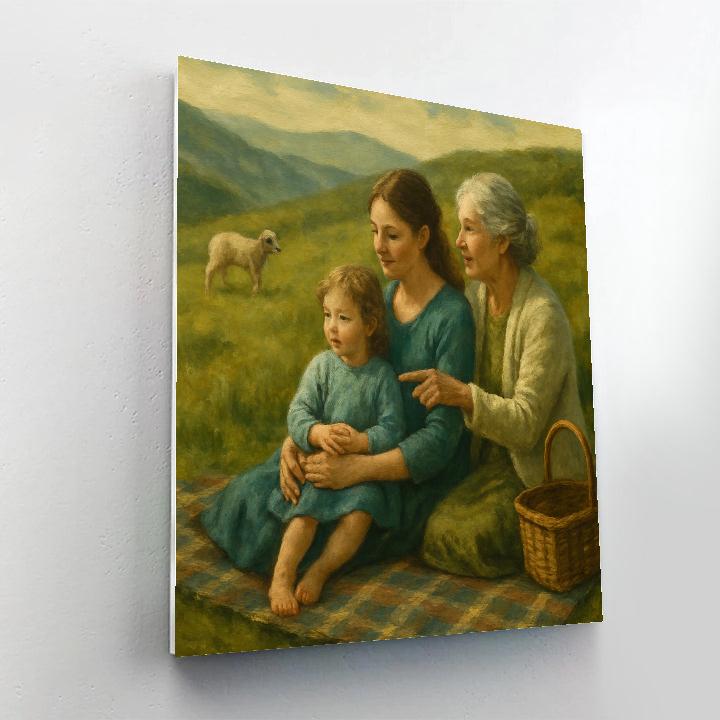 Highland Picnic Generations DIY paint by numbers