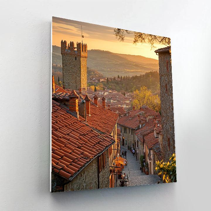 Castle Hill Urban Lookout Tallinn Estonia paint by numbers