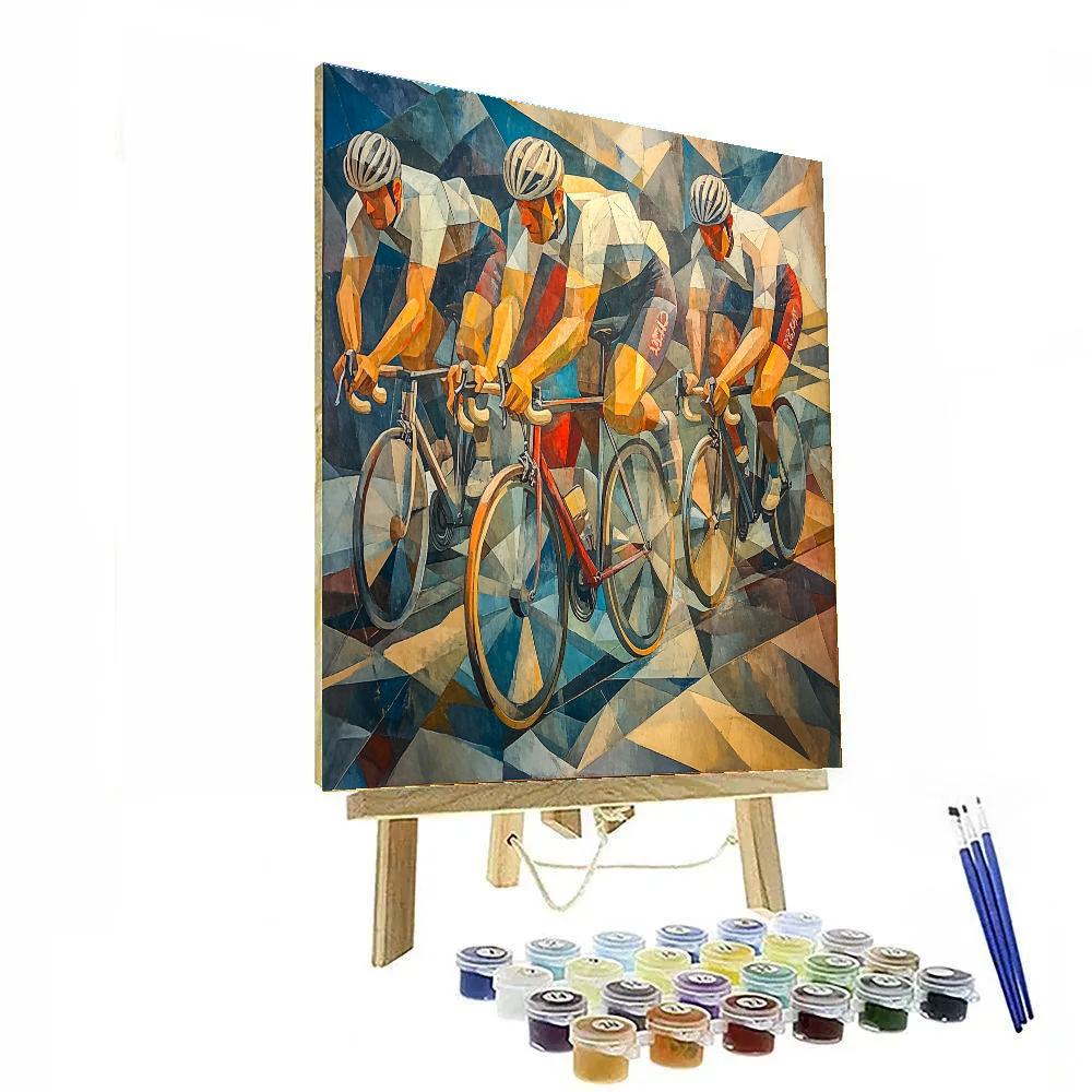 Picasso Inspired Bicycle Riders Painting by numbers kit