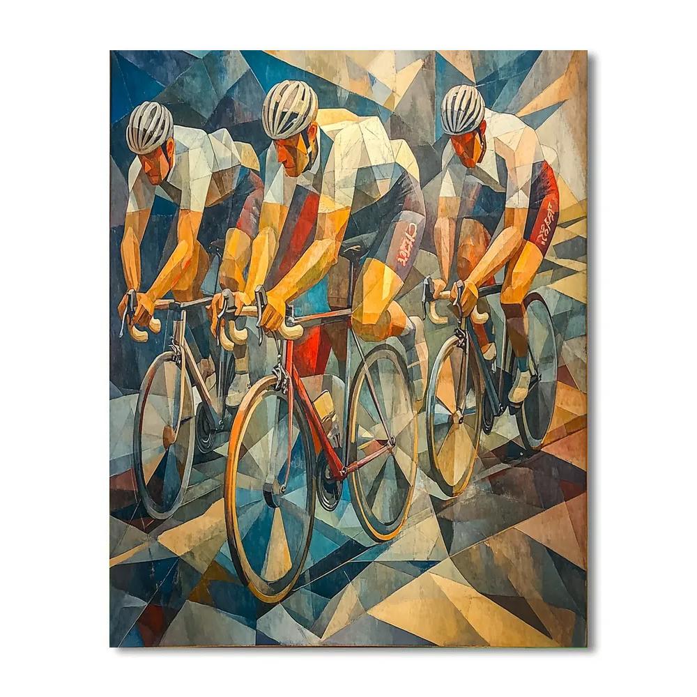 Picasso Inspired Bicycle Riders Painting by numbers kit