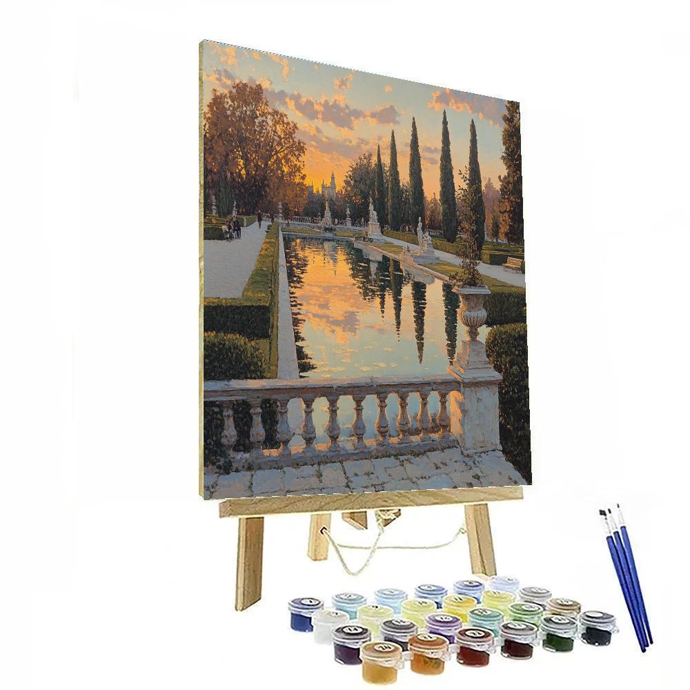 Palace Gardens Urban Park Stockholm Sweden Paint by numbers art