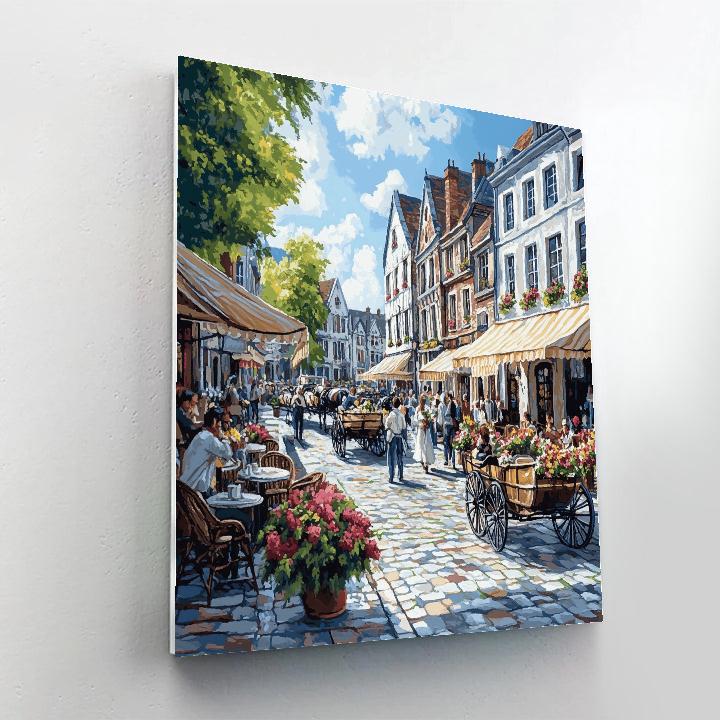 Market Square Life Krakow Poland DIY paint by numbers
