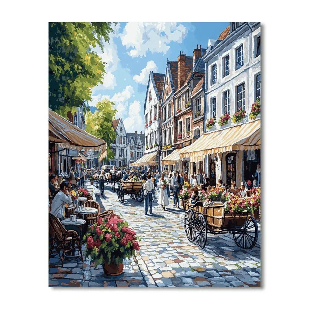 Market Square Life Krakow Poland DIY paint by numbers