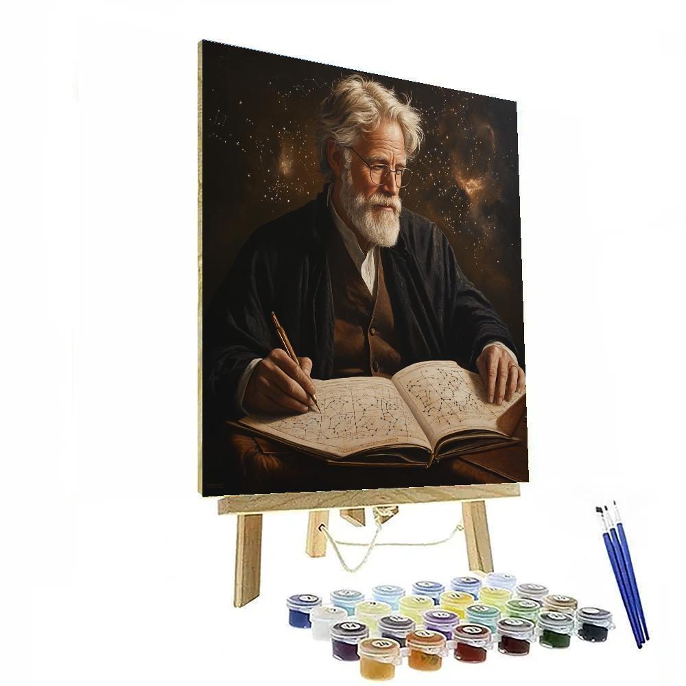 Leonardo Da Vinci Inspired Astronomer Study Painting by numbers kit
