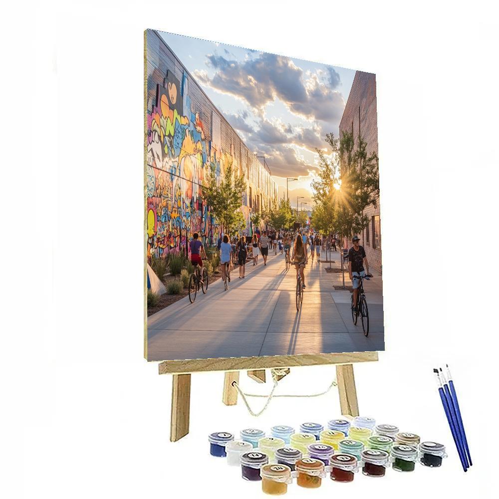 Modern Art District Johannesburg South Africa painting number kit