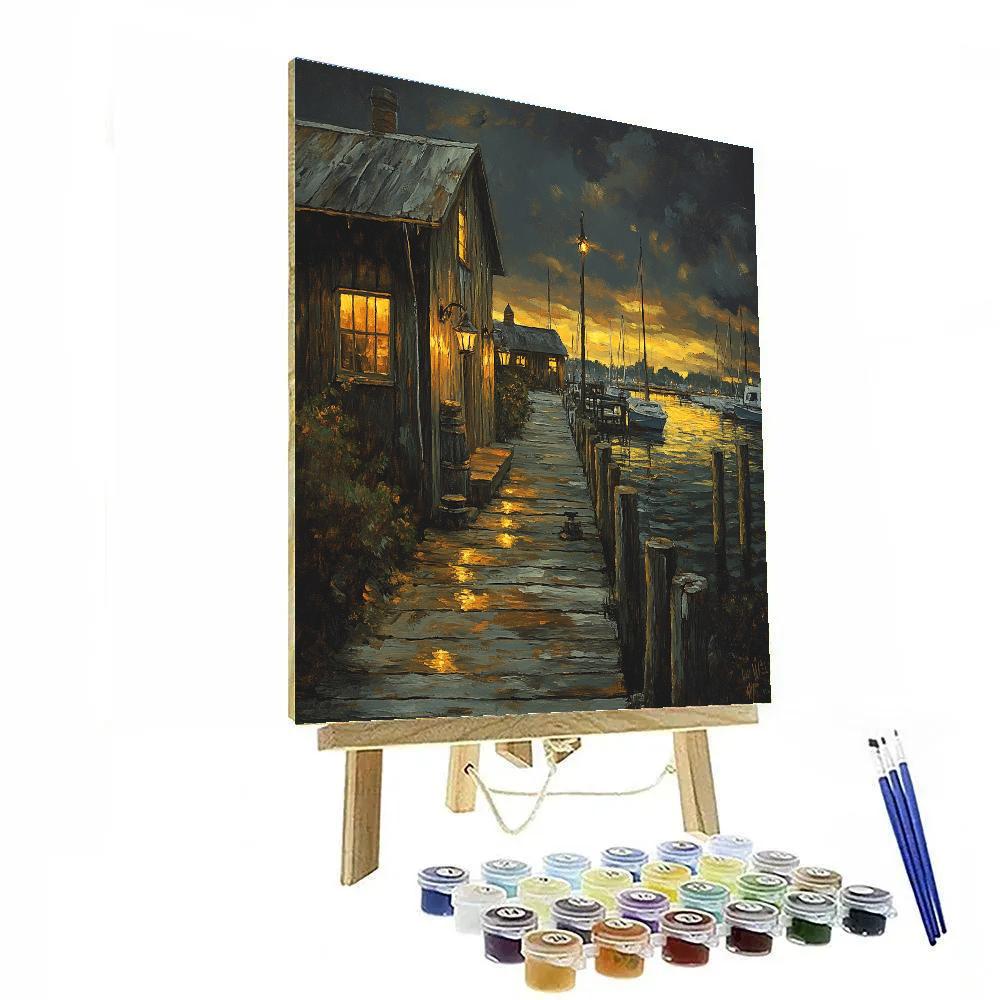 Rembrandt Inspired Old Dockside Numbered painting kits