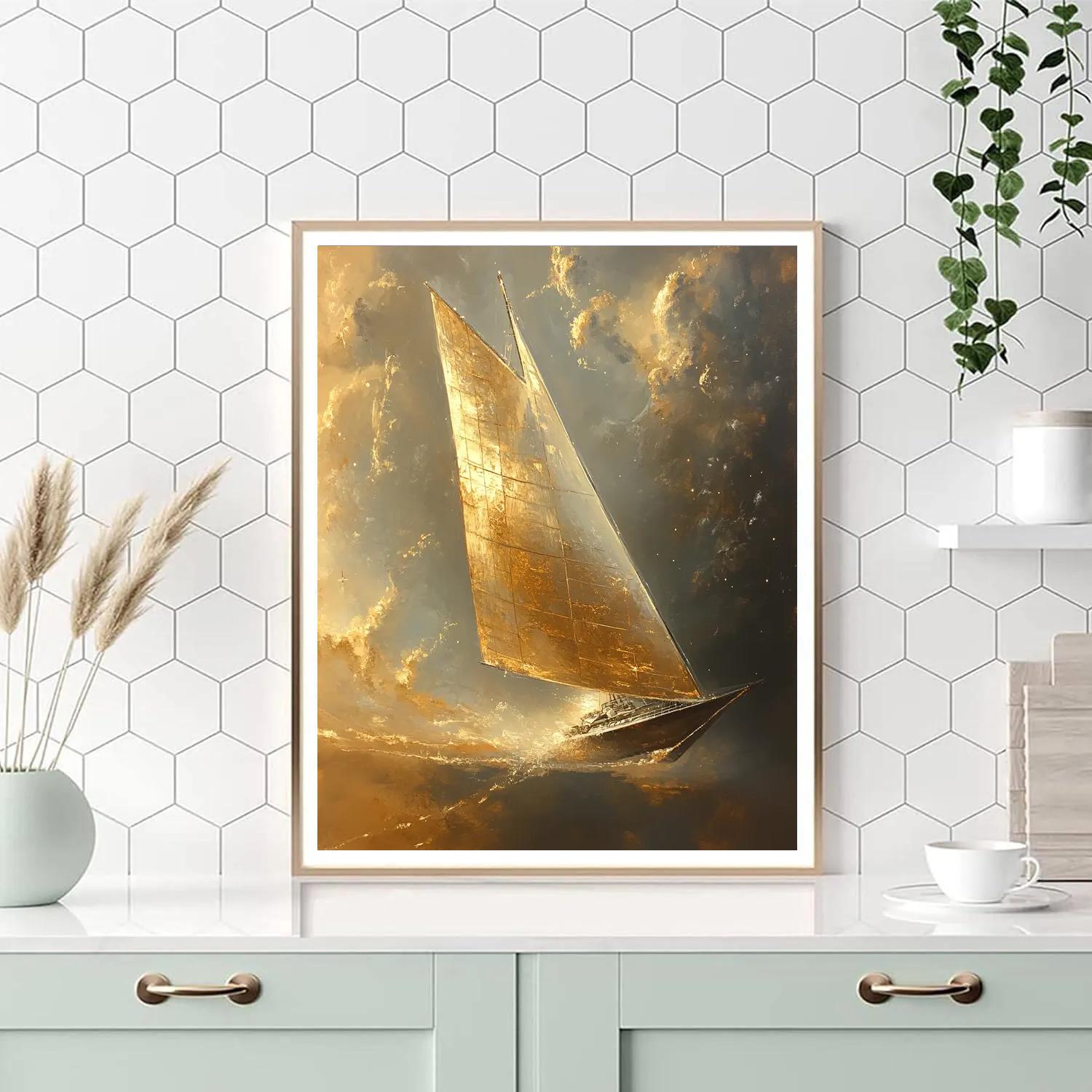 Turner Inspired Solar Sail Paint by numbers kits