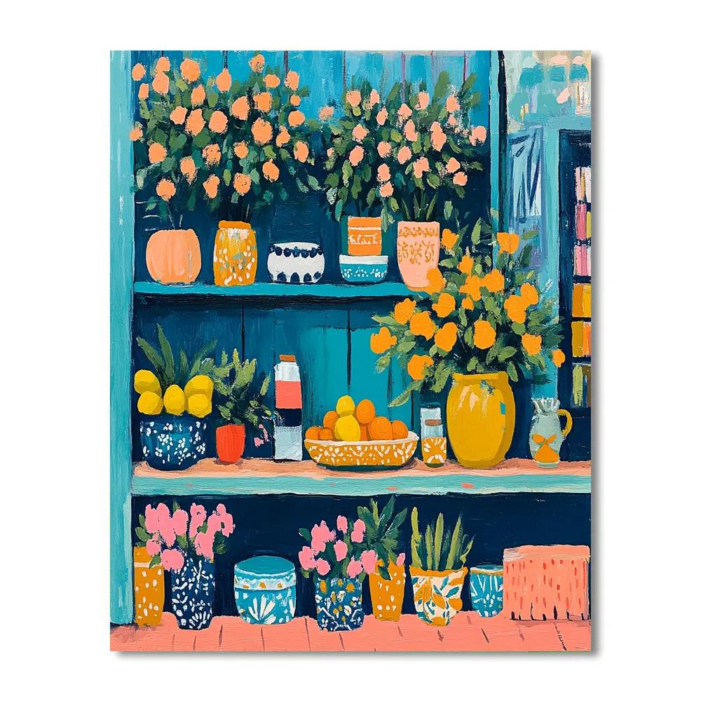 Matisse Inspired Market Stall Painting by numbers kit