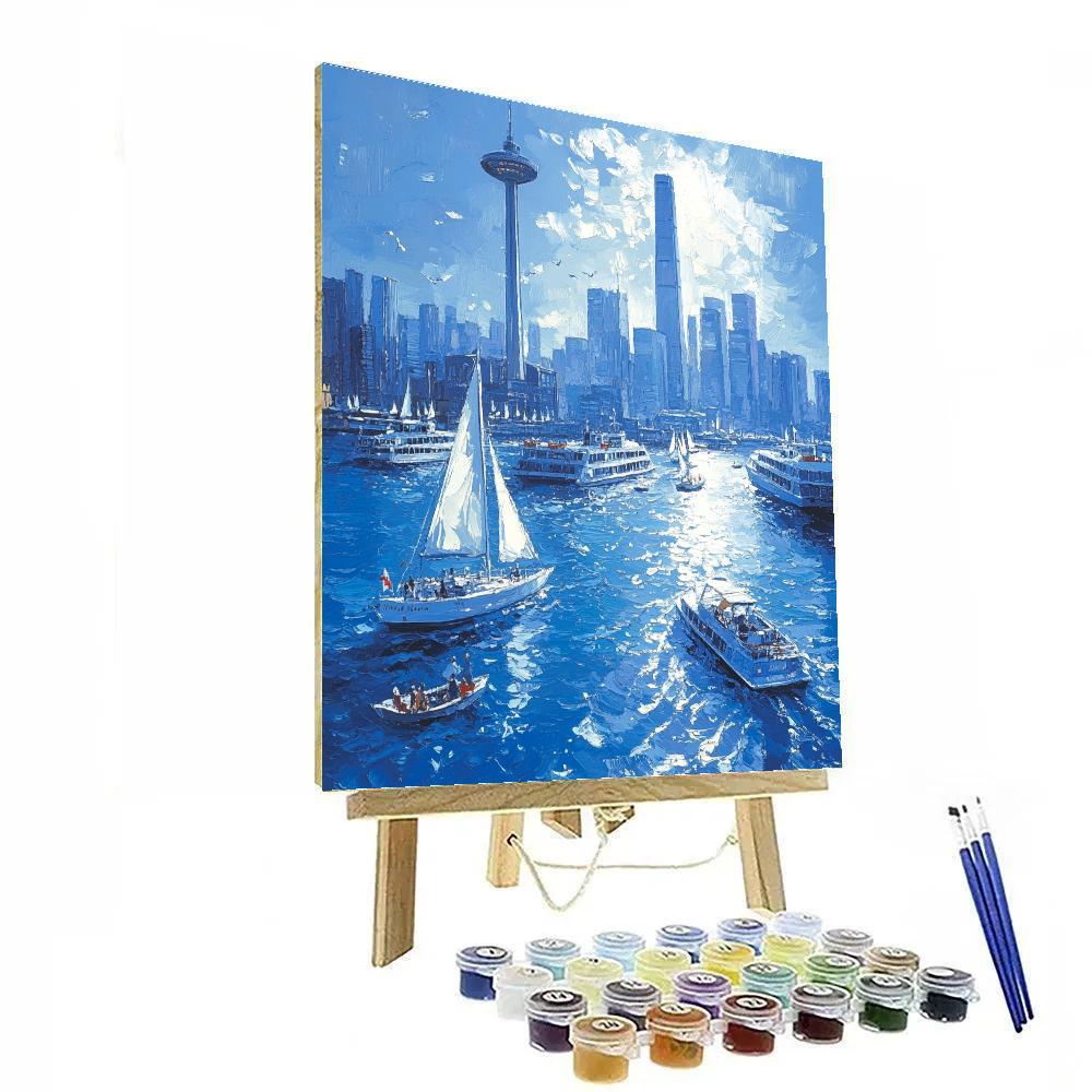 Ferry Terminal Vista Auckland New Zealand Paint by numbers art