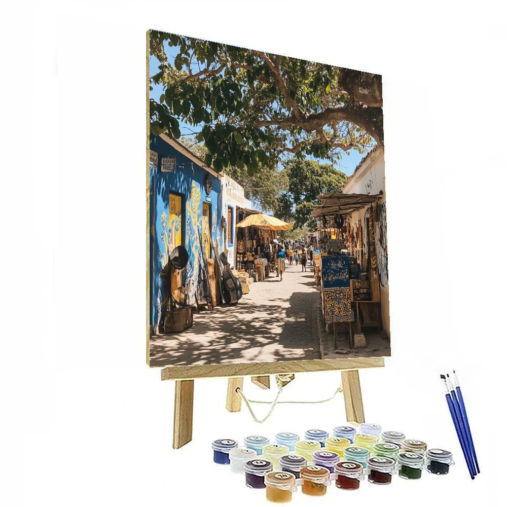 Cultural Quarter Street Accra Ghana Painting by numbers kit