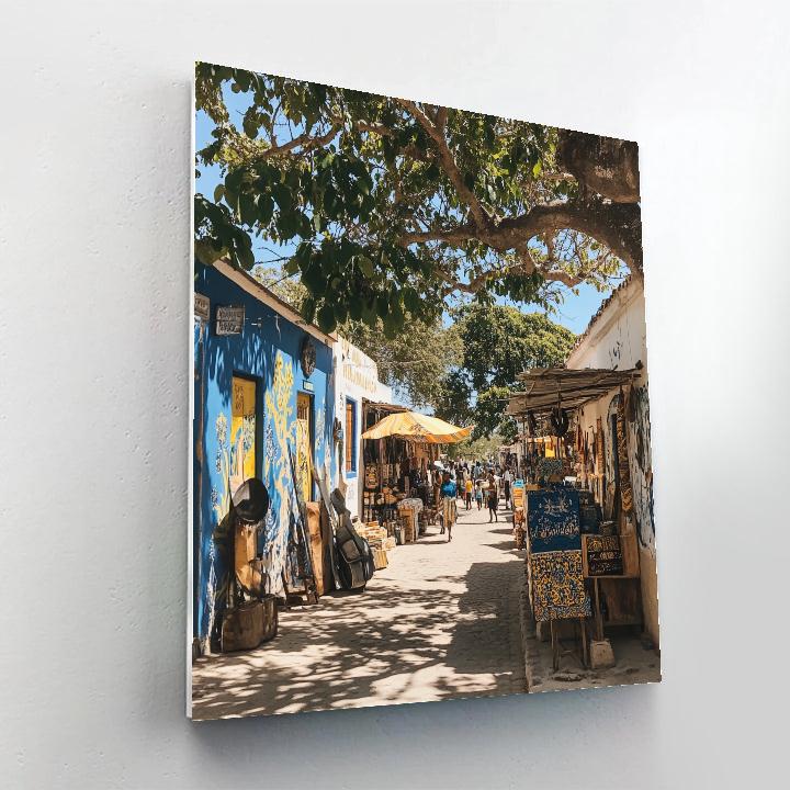 Cultural Quarter Street Accra Ghana Painting by numbers kit