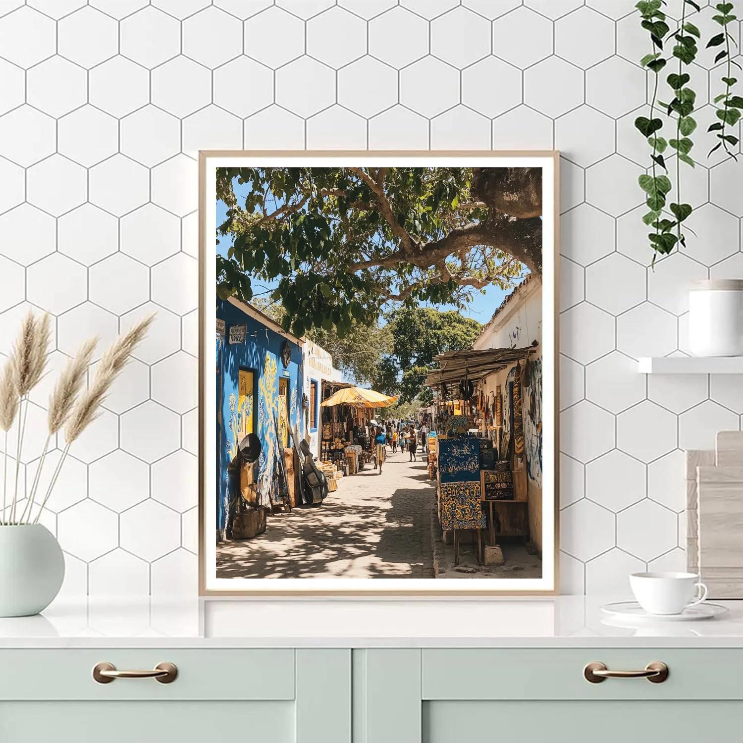 Cultural Quarter Street Accra Ghana Painting by numbers kit