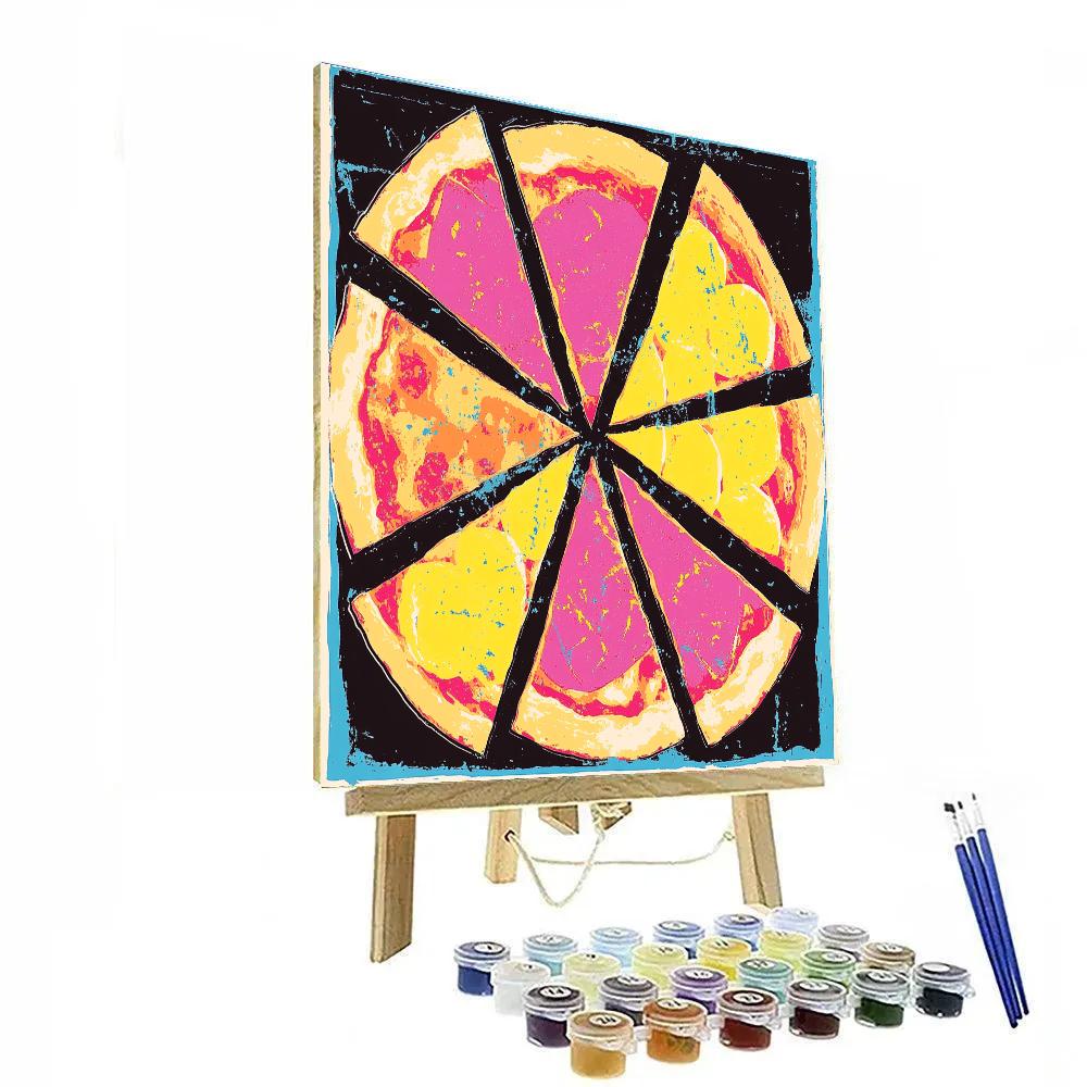 Warhol Inspired Pizza Pop paint by color