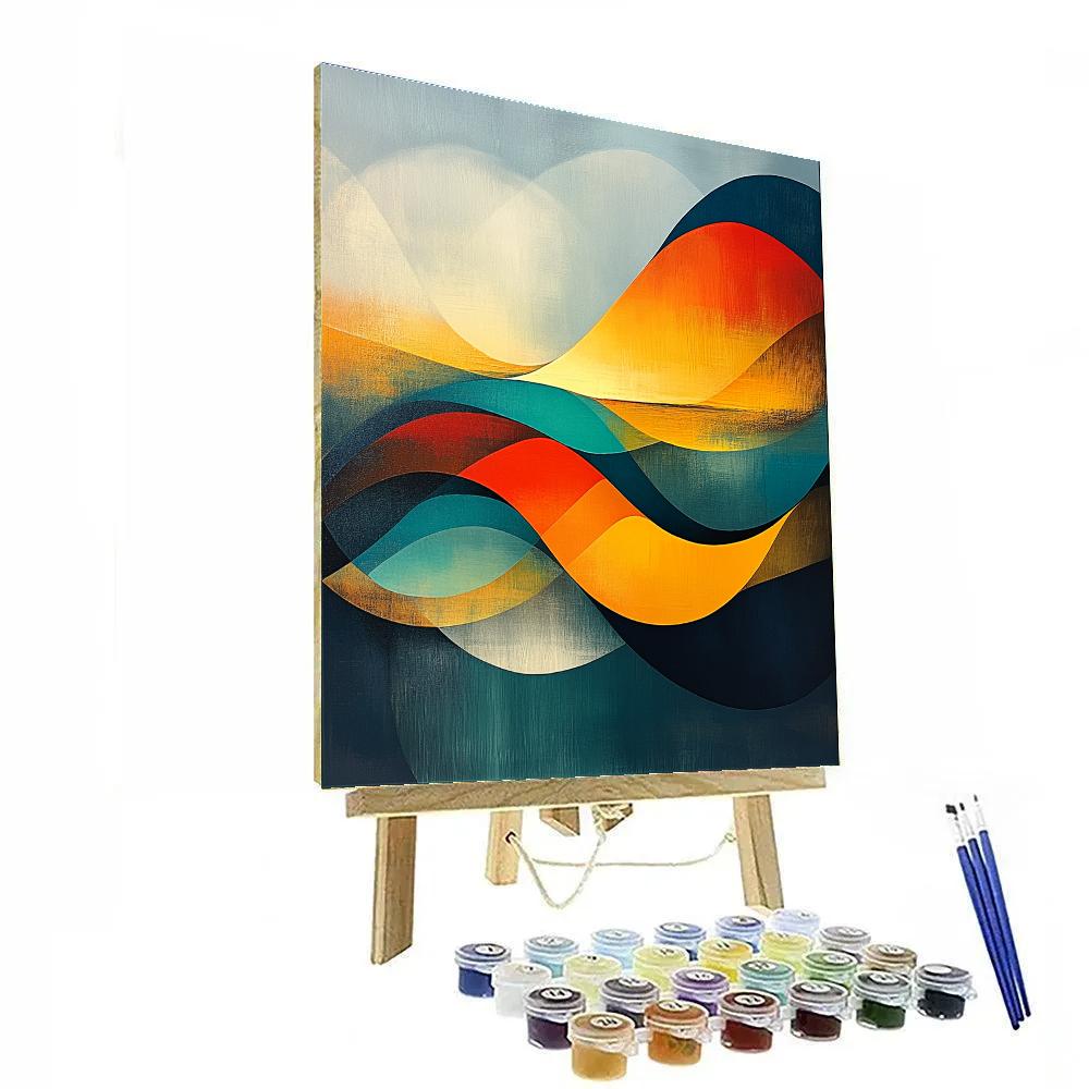 Kandinsky Inspired Ocean Symphony paint by numbers
