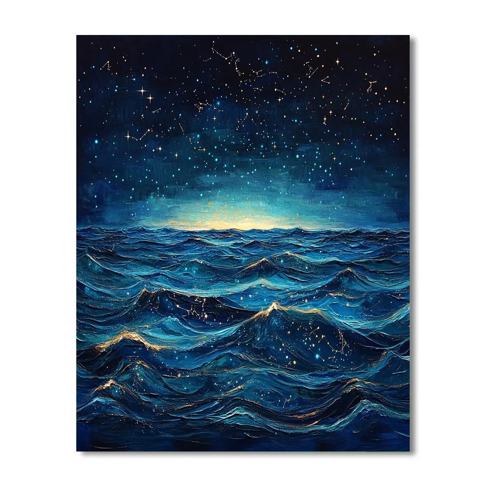 Edgar Degas Inspired Oceanic Constellations DIY paint by numbers