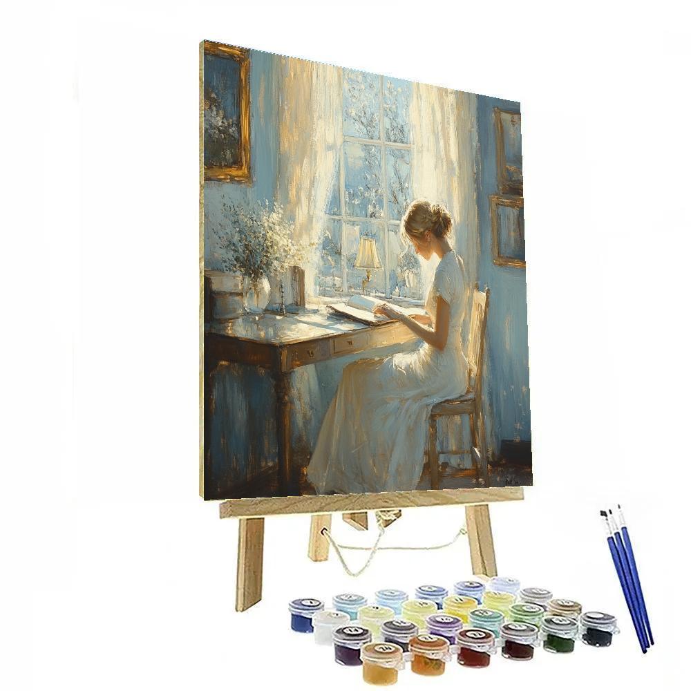Vermeer Inspired Quiet Study DIY paint by numbers